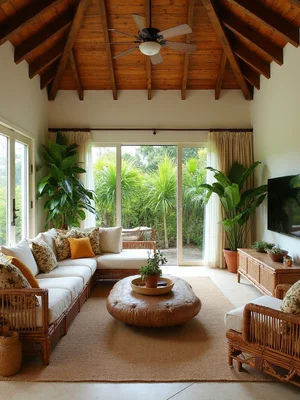 Tropical Living Room Design