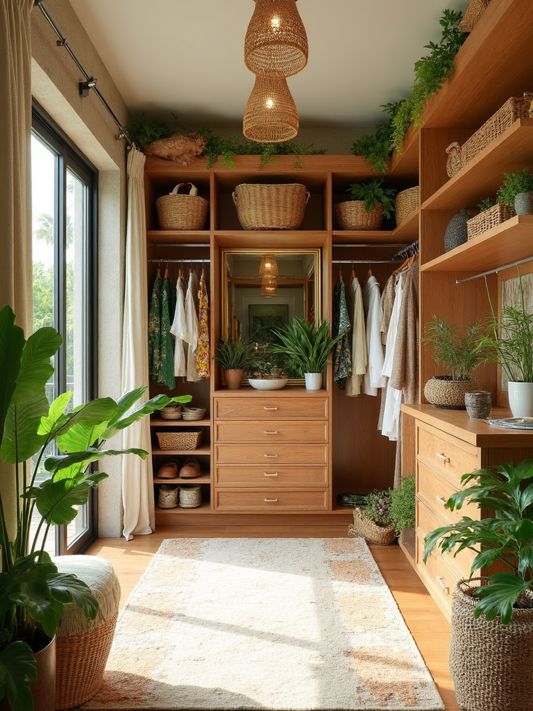 Tropical Walk In Closet - Tropical Walk In Closet interior design inspiration