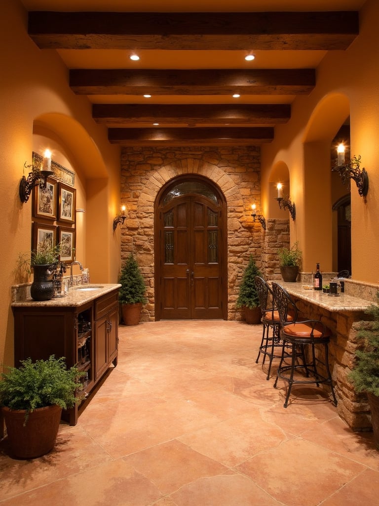 Tuscan Basement - Tuscan Basement interior design inspiration