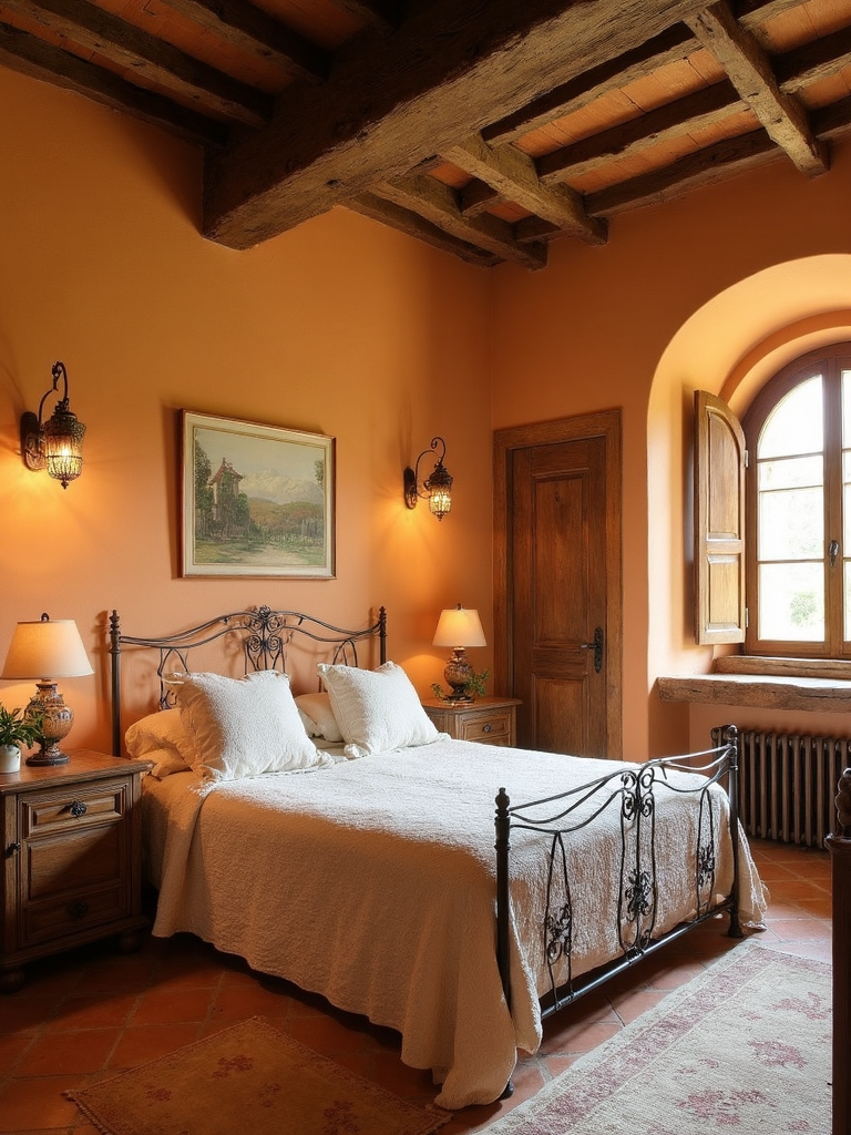 Tuscan Bedroom - Tuscan Bedroom interior design inspiration