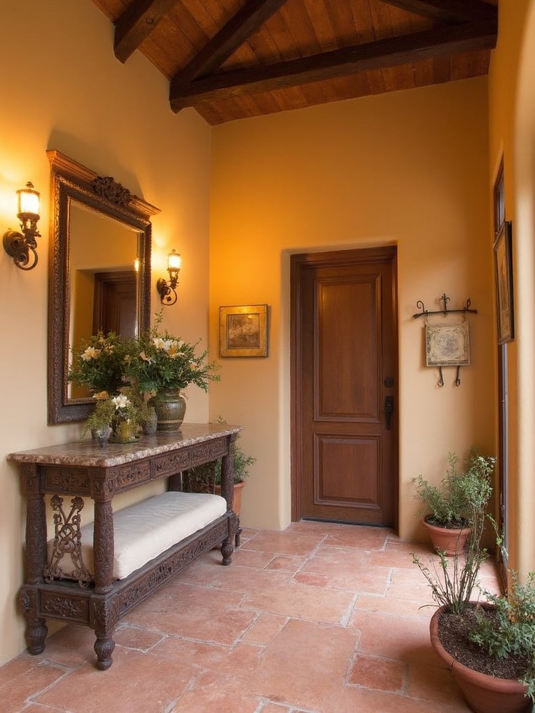 Tuscan Entryway - Tuscan Entryway interior design inspiration