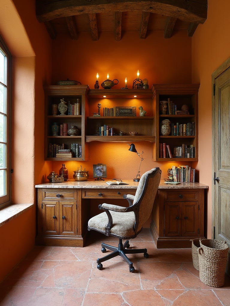 Tuscan Home Office - Tuscan Home Office interior design inspiration
