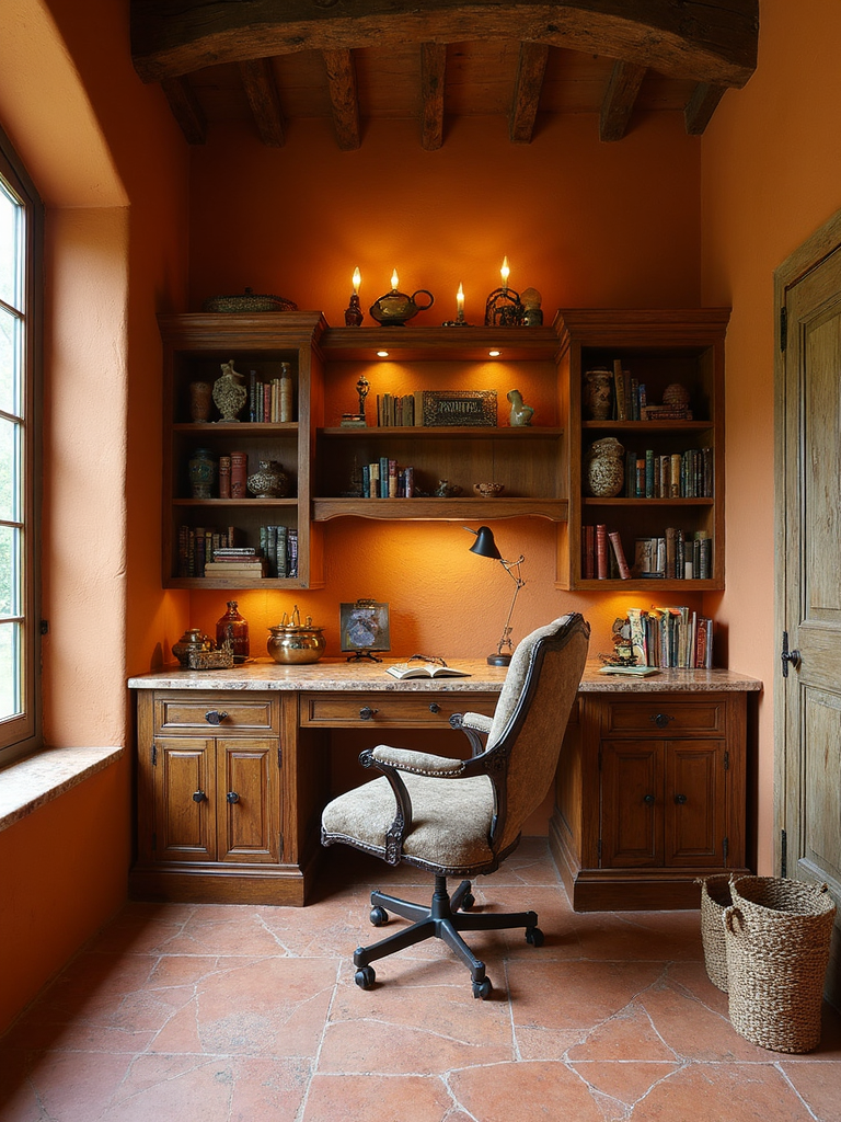 Tuscan Home Office - Tuscan Home Office interior design inspiration