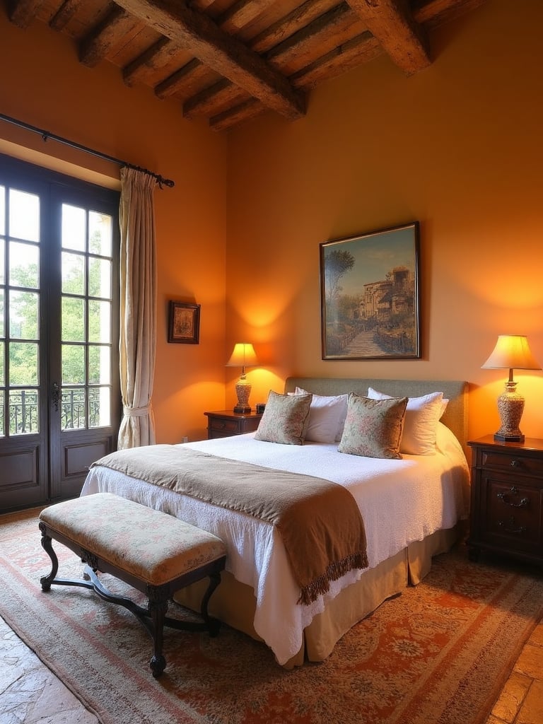 Tuscan Master Suite - Tuscan Master Suite interior design inspiration
