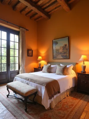 Tuscan Master Suite Design