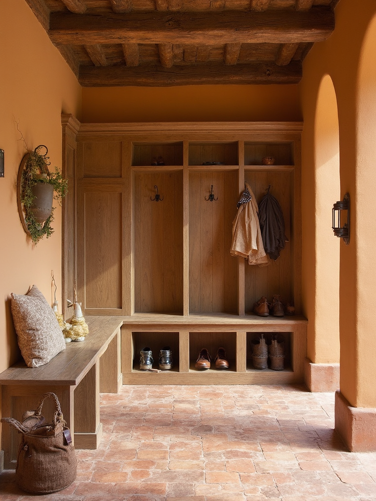 Tuscan Mudroom - Tuscan Mudroom interior design inspiration