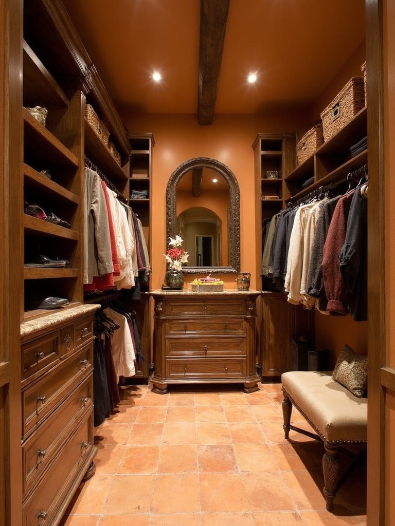 Tuscan Walk In Closet - Tuscan Walk In Closet interior design inspiration