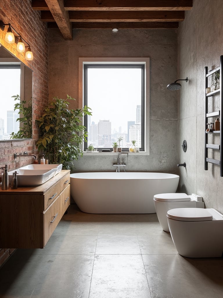 Urban Loft Bathroom - Urban Loft Bathroom interior design inspiration