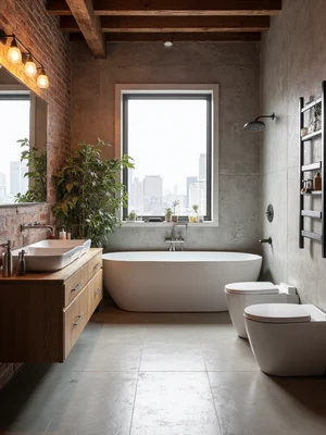 Urban Loft Bathroom Design