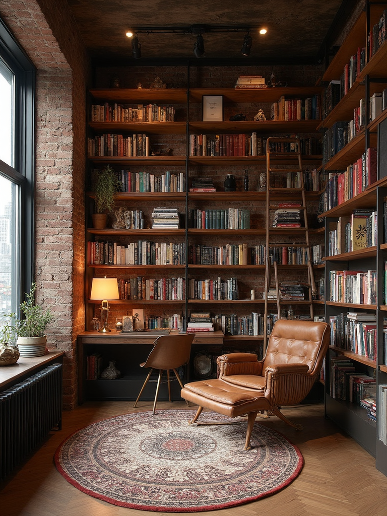 Urban Loft Library - Urban Loft Library interior design inspiration