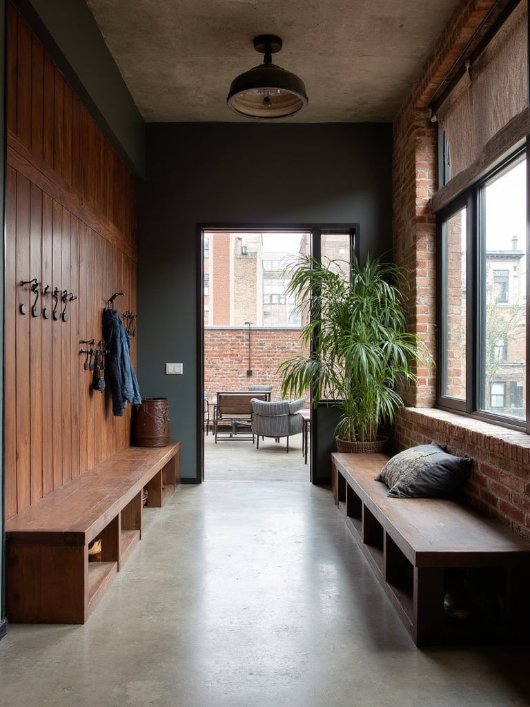 Urban Loft Mudroom - Urban Loft Mudroom interior design inspiration