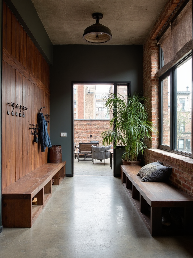 Urban Loft Mudroom - Urban Loft Mudroom interior design inspiration
