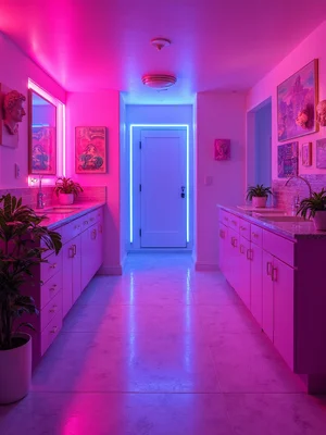 Vaporwave Basement Design