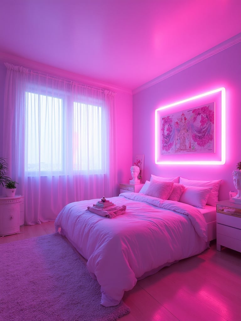 Vaporwave Bedroom - Vaporwave Bedroom interior design inspiration