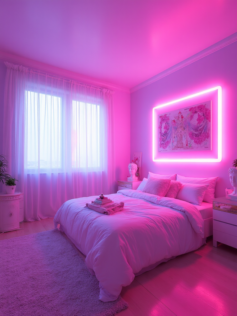 Vaporwave Bedroom - Vaporwave Bedroom interior design inspiration