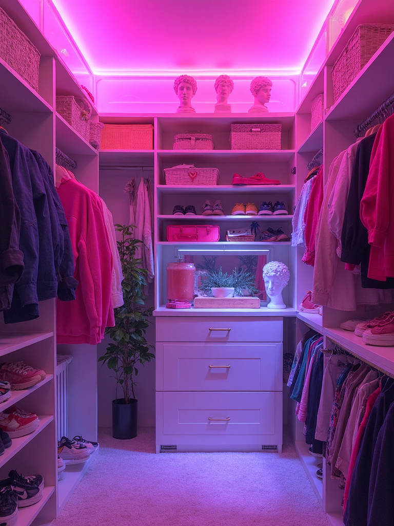 Vaporwave Closet - Vaporwave Closet interior design inspiration