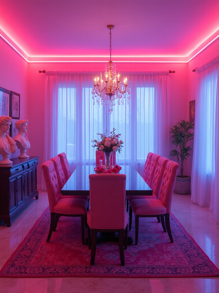Vaporwave Dining Room - Vaporwave Dining Room interior design inspiration