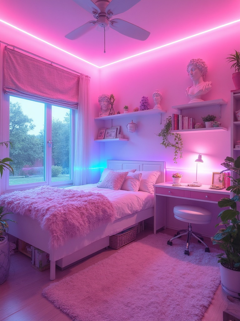 Vaporwave Kids Room - Vaporwave Kids Room interior design inspiration