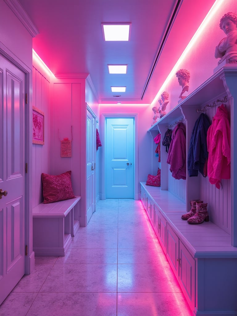 Vaporwave Mudroom - Vaporwave Mudroom interior design inspiration