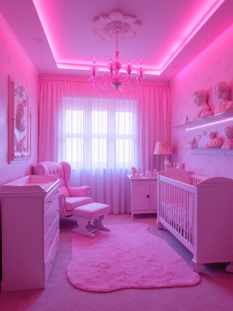 Vaporwave Nursery - Vaporwave Nursery interior design inspiration
