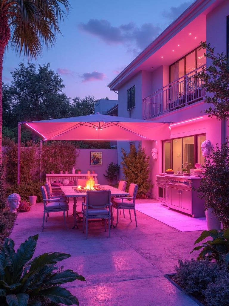 Vaporwave Outdoor Patio - Vaporwave Outdoor Patio interior design inspiration