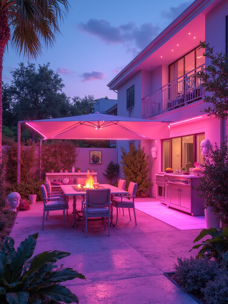 Vaporwave Outdoor Patio - Vaporwave Outdoor Patio interior design inspiration