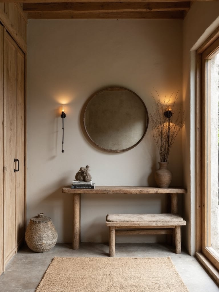 Wabi Sabi Entryway featuring imperfect, natural, aged - interior design ideas and inspiration