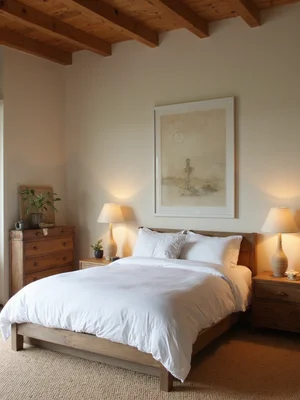 Wabi Sabi Guest Bedroom Design