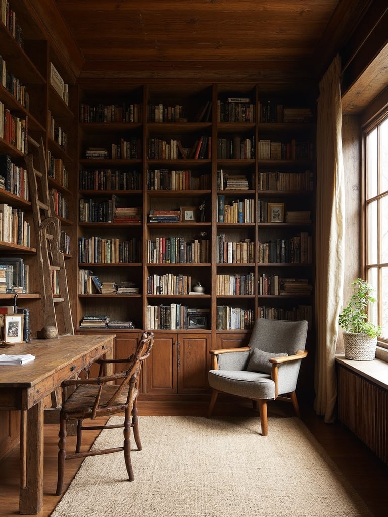 Wabi Sabi Library - Wabi Sabi Library interior design inspiration