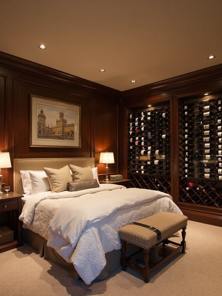 Wine Cellar Guest Bedroom - Wine Cellar Guest Bedroom interior design inspiration