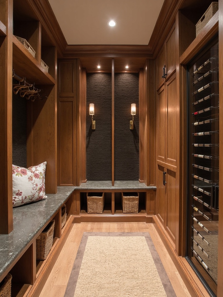 Wine Cellar Mudroom - Wine Cellar Mudroom interior design inspiration