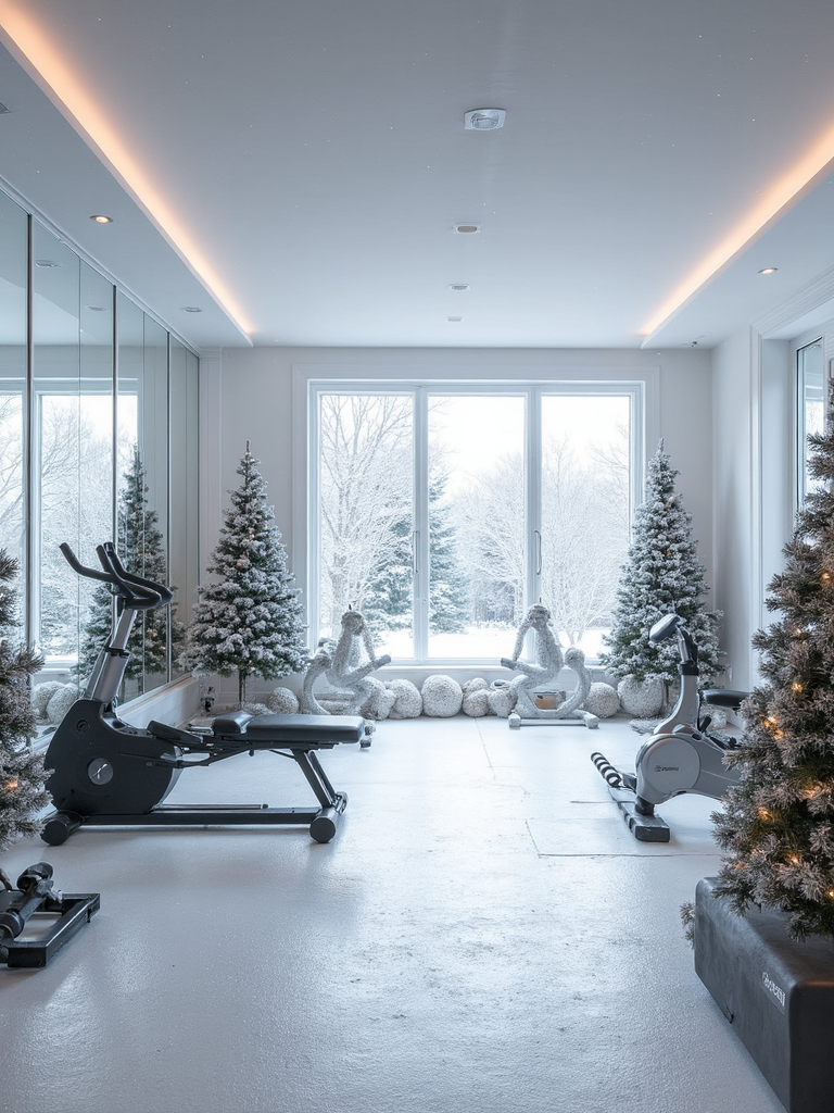 Winter Wonderland Home Gym - Winter Wonderland Home Gym interior design inspiration