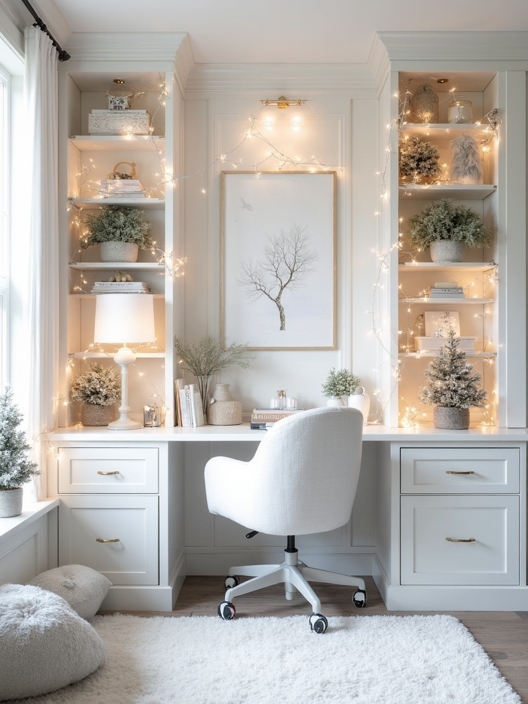 Winter Wonderland Home Office - Winter Wonderland Home Office interior design inspiration