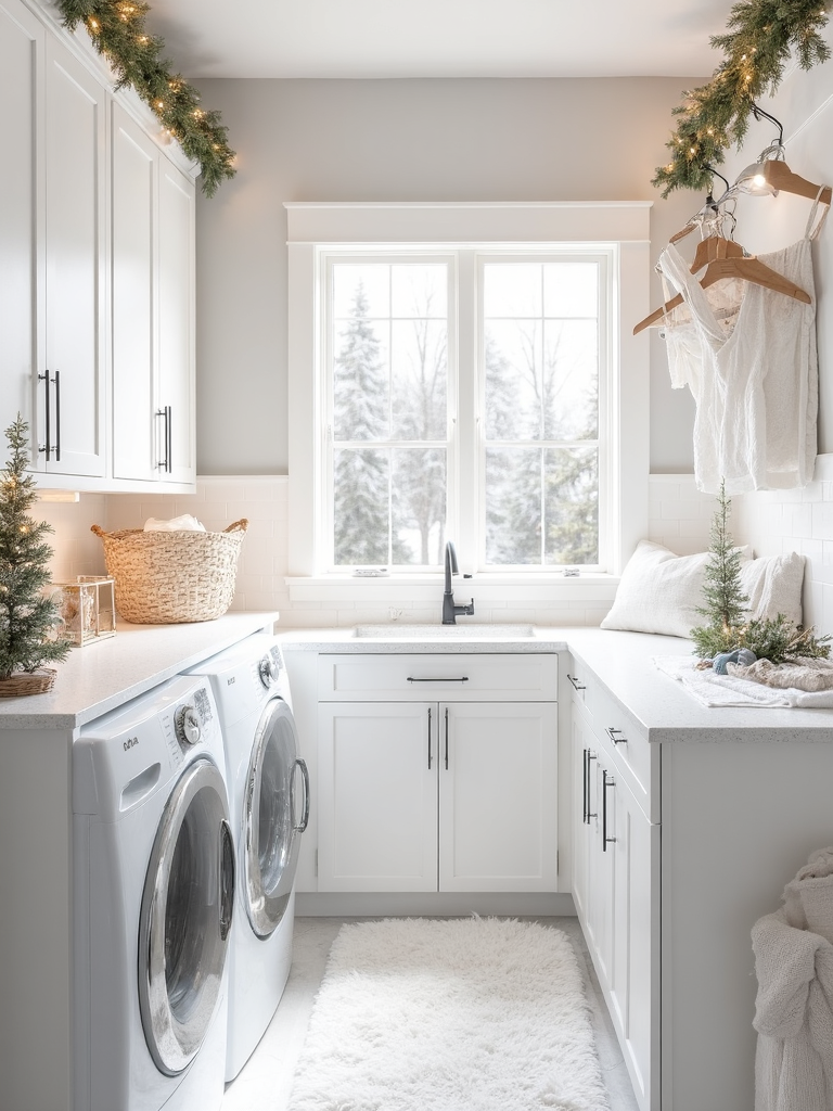 Winter Wonderland Laundry Room - Winter Wonderland Laundry Room interior design inspiration