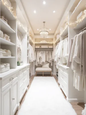Winter Wonderland Walk-in Closet Design